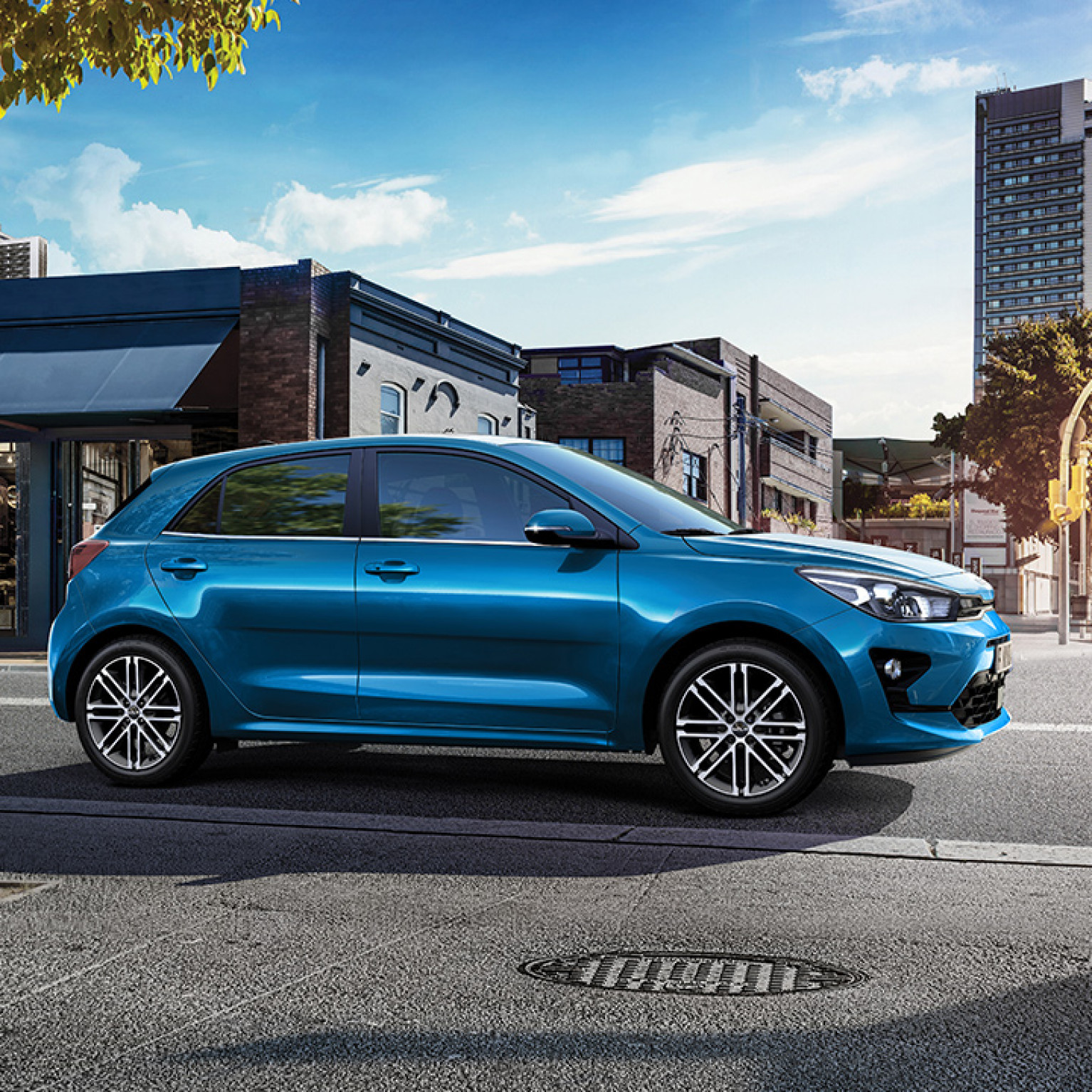 kia rio gls my22 carsideview