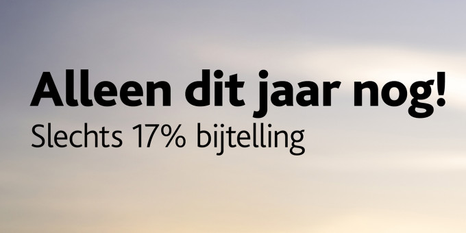 17% bijtelling actieblok