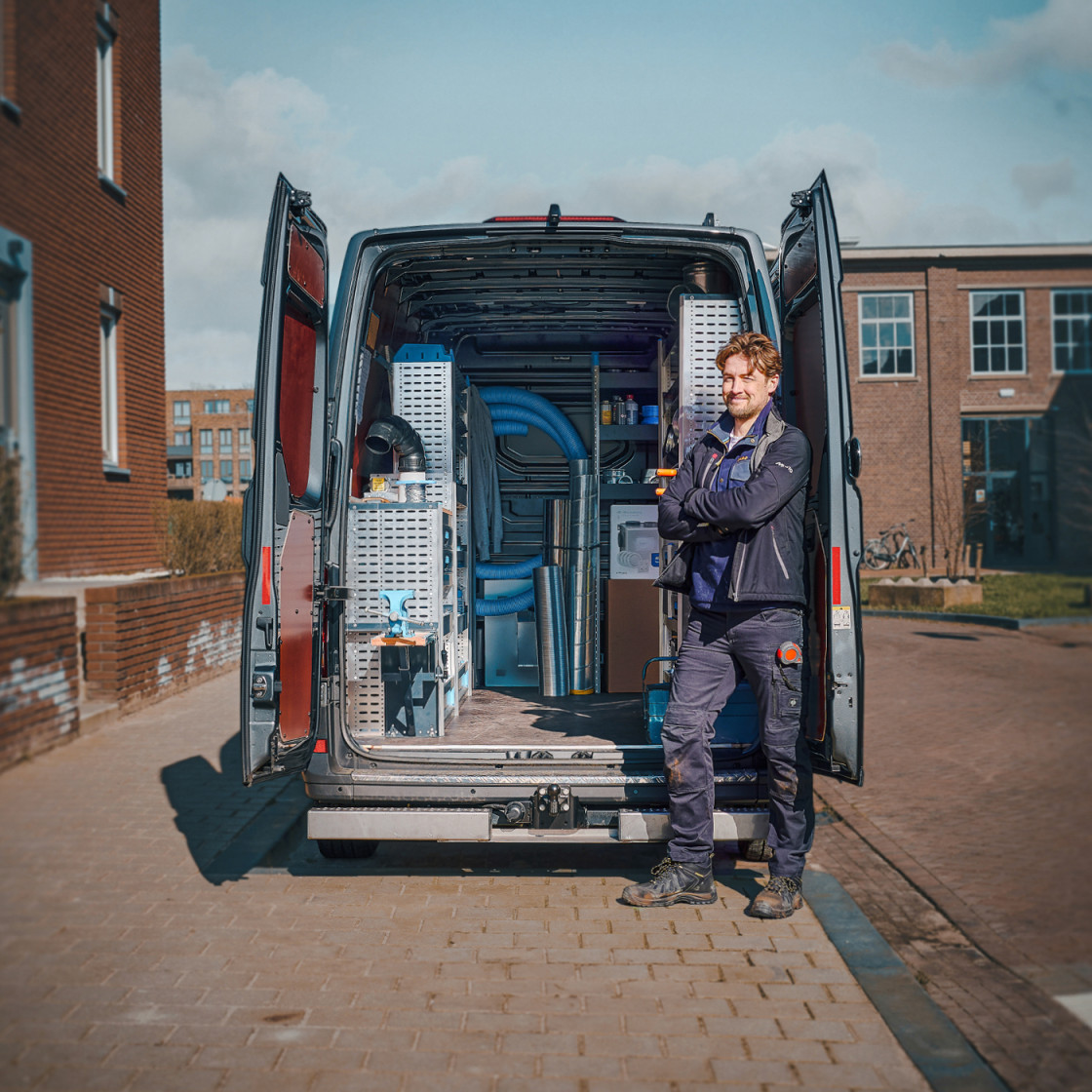 Actieblok bedrijfswagen luchtbehandeling