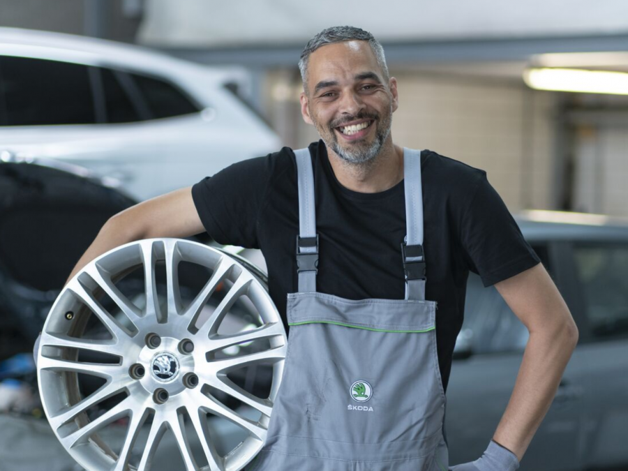 Bandenwissel Skoda actieblok