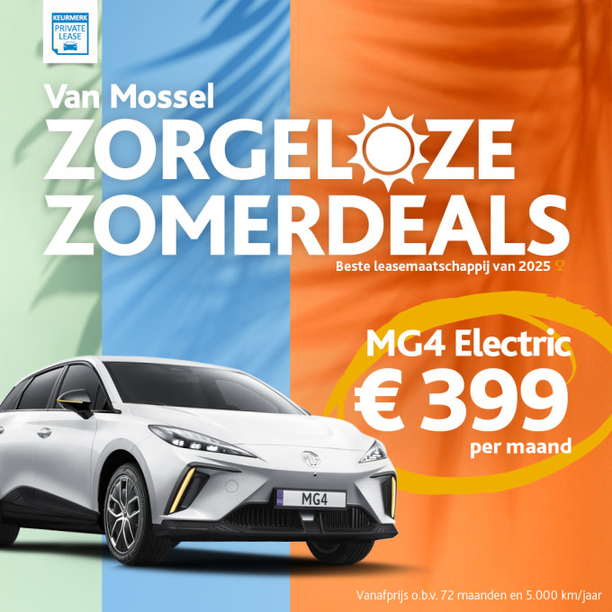 Social Zorgeloze Zomerdeals MG4