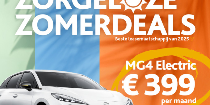 Social Zorgeloze Zomerdeals MG4