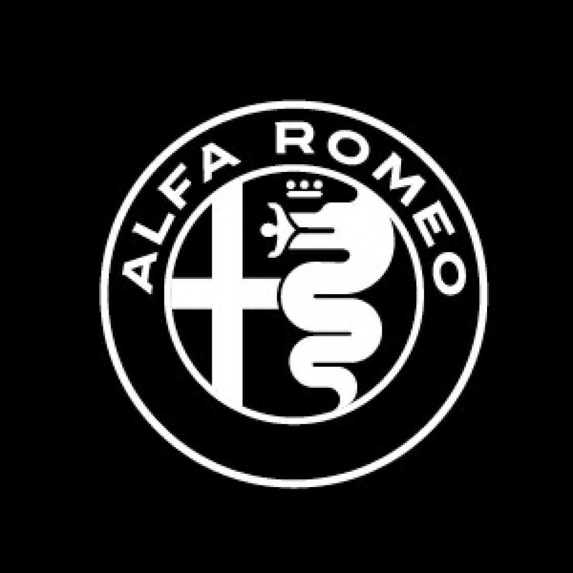 Widget Alfa Romeo logo zwart