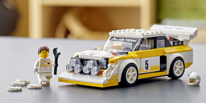 Widget vierkant Audi Sport lego