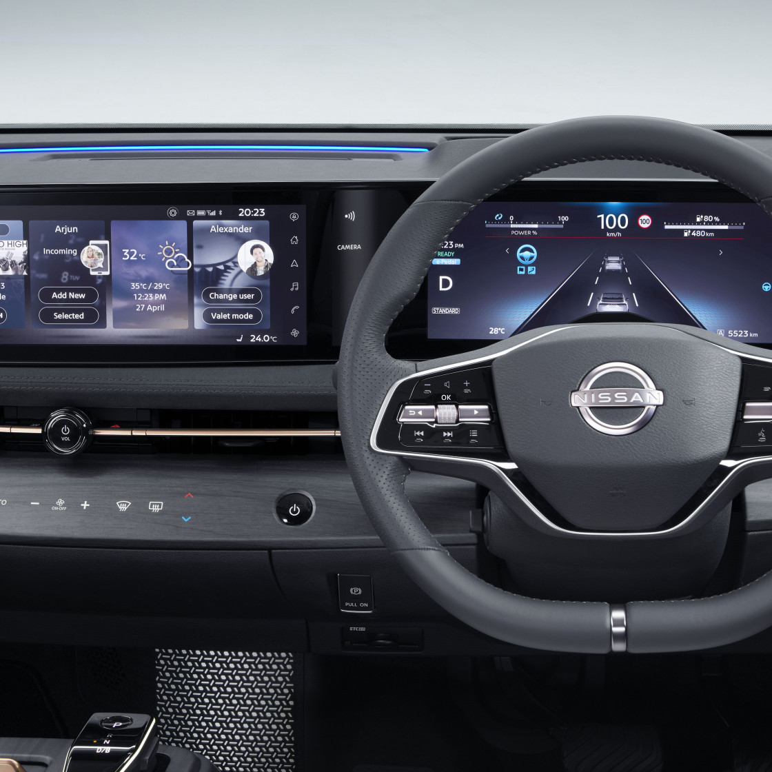 ARIYA Interior Image  Hands off drive mode view 2 revised
