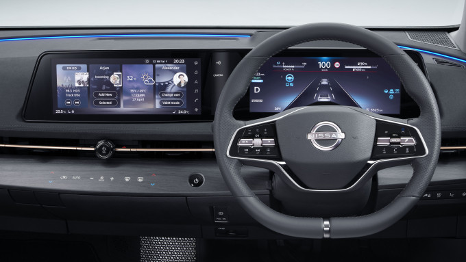 ARIYA Interior Image  Hands off drive mode view 2 revised