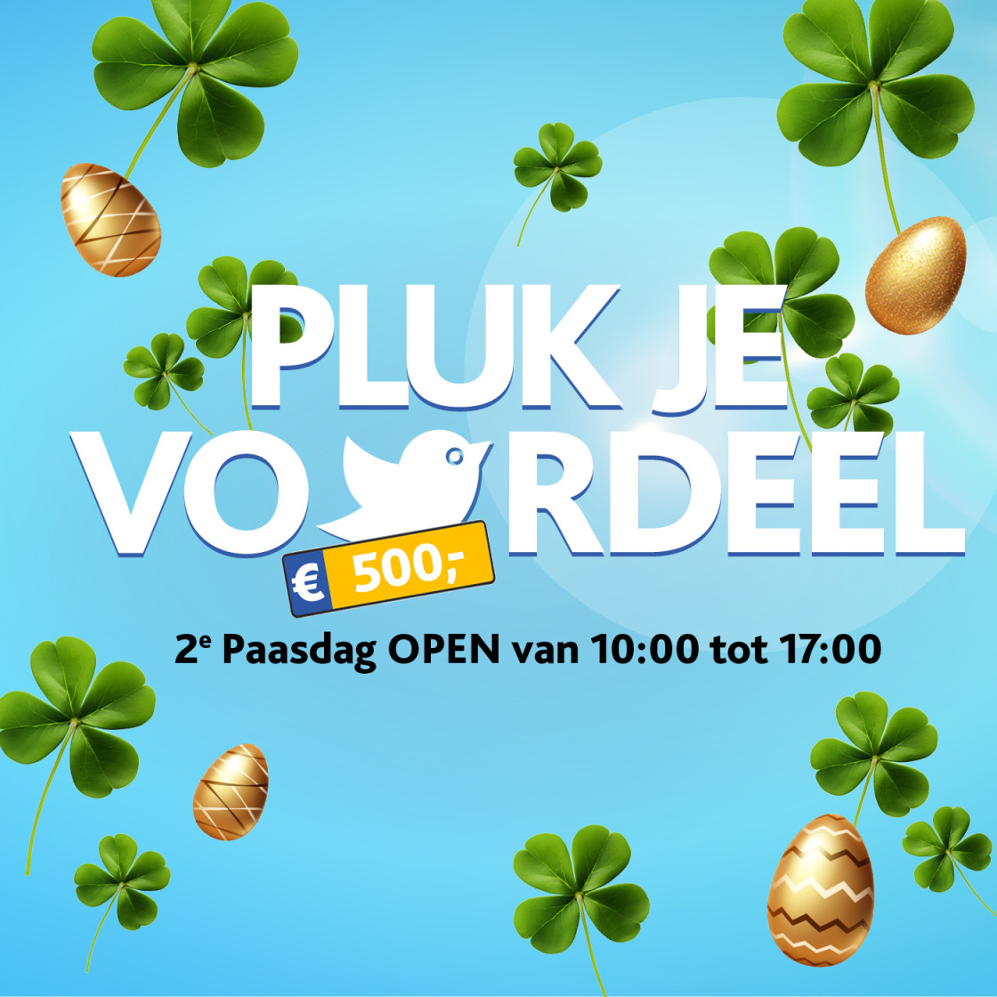 Actieblok Pluk je voordeel pasen