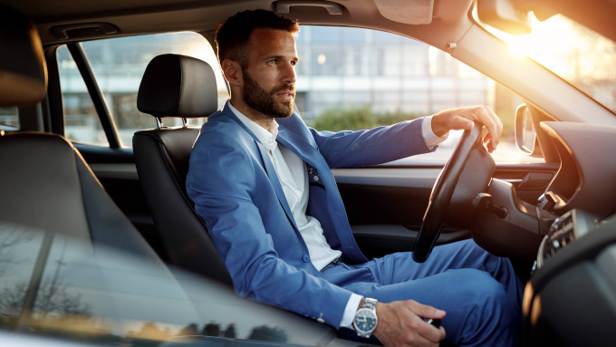 Businessman in car 1 v14