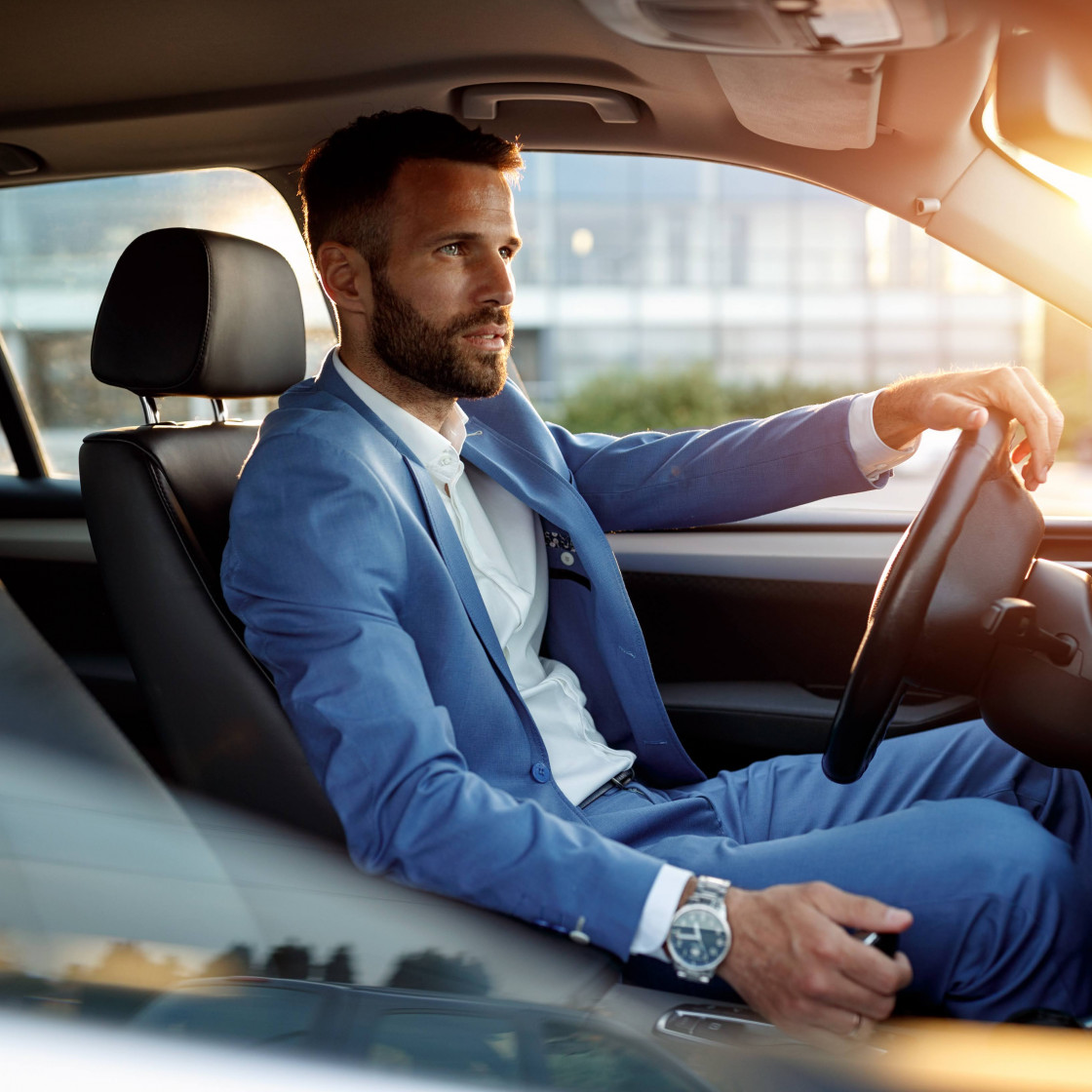 Businessman in car 1 v3