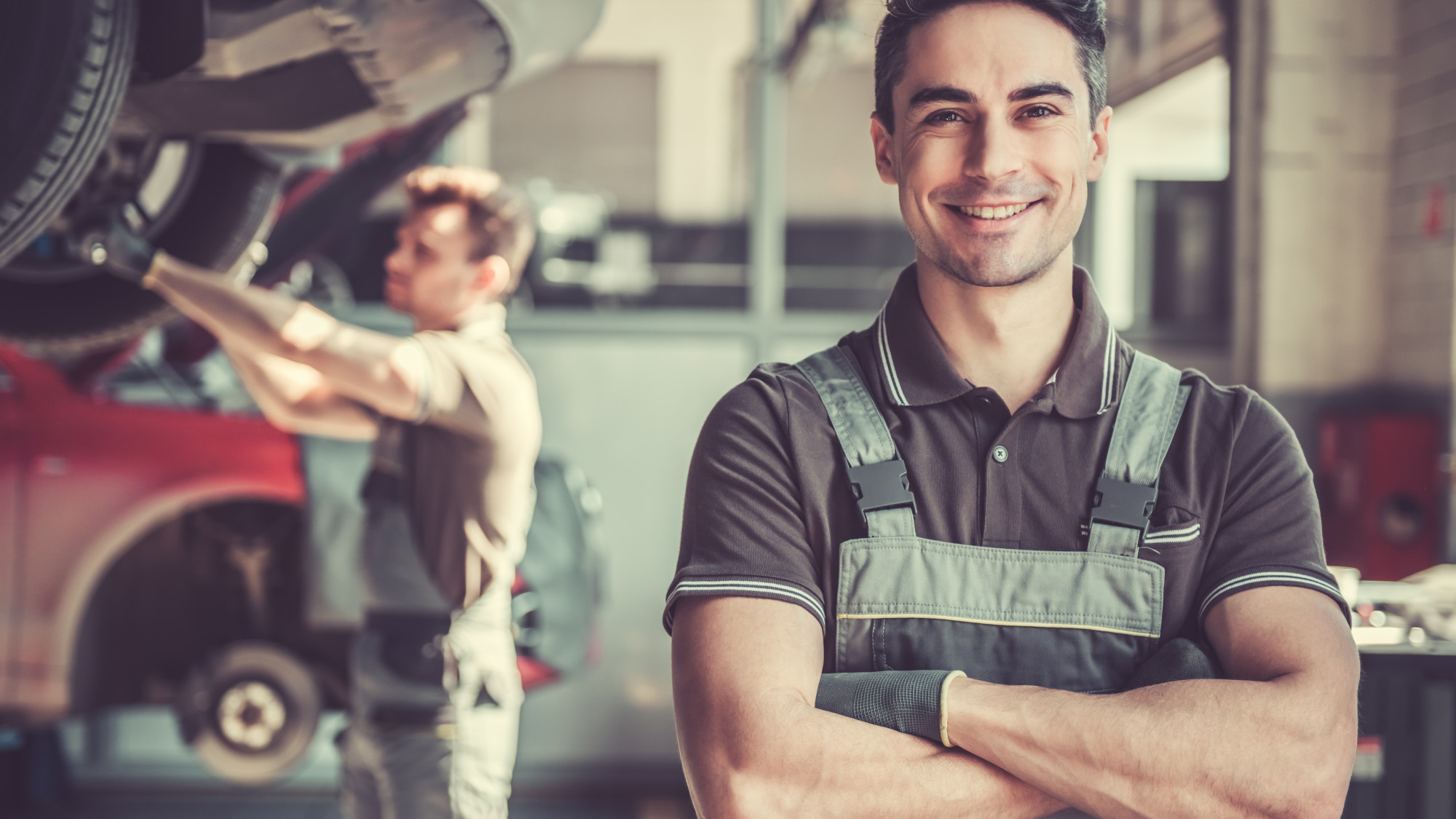 Mechanic arms crossed