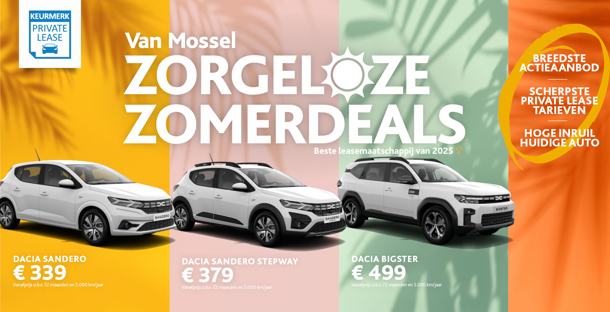 Hero Zorgeloze Zomerdeals dacia tweeluik