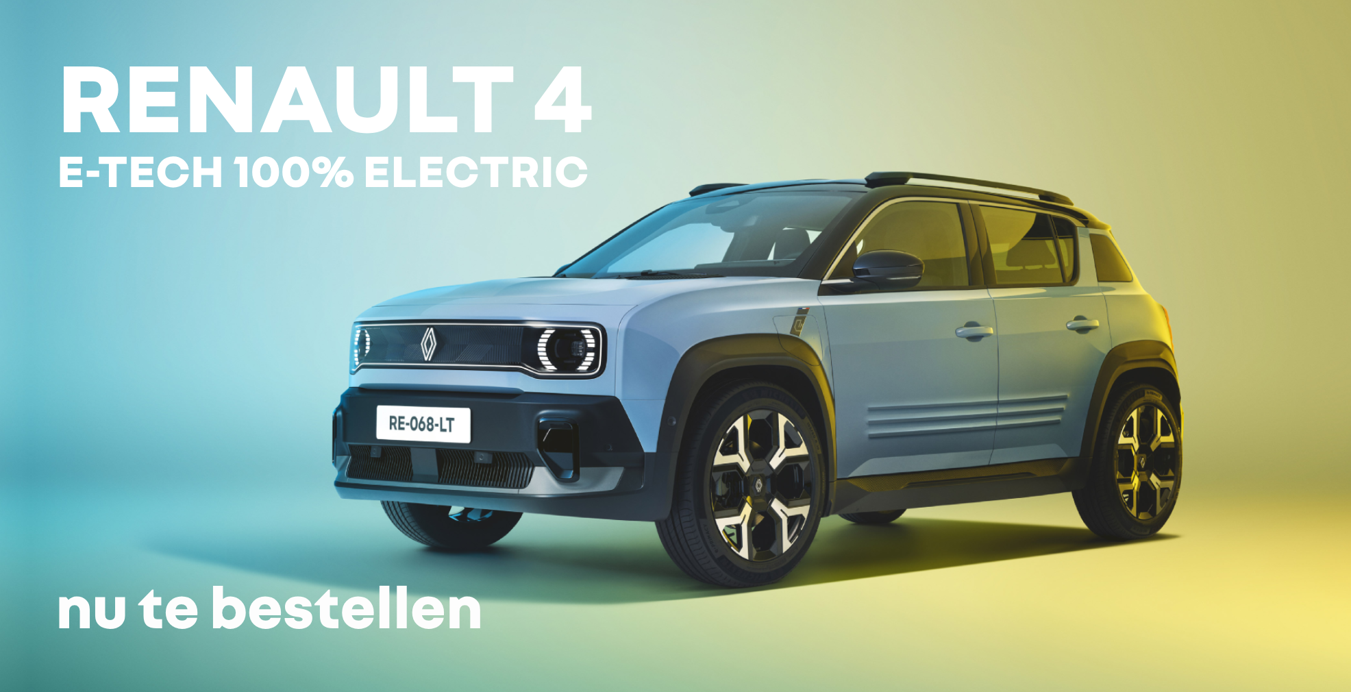Renault 4 drieluik te bestellen